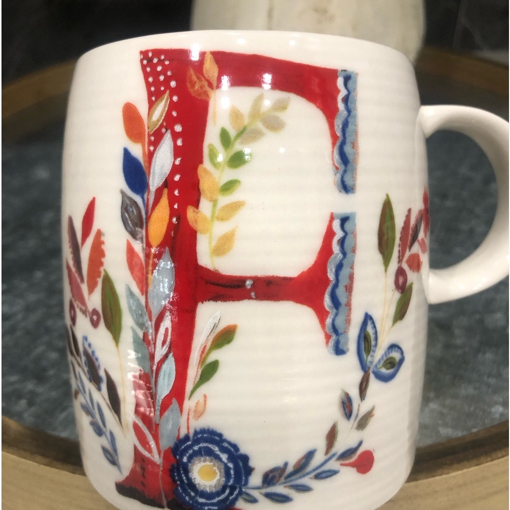Starla M. Halfmann Anthropology “F” Mug Petal Palette